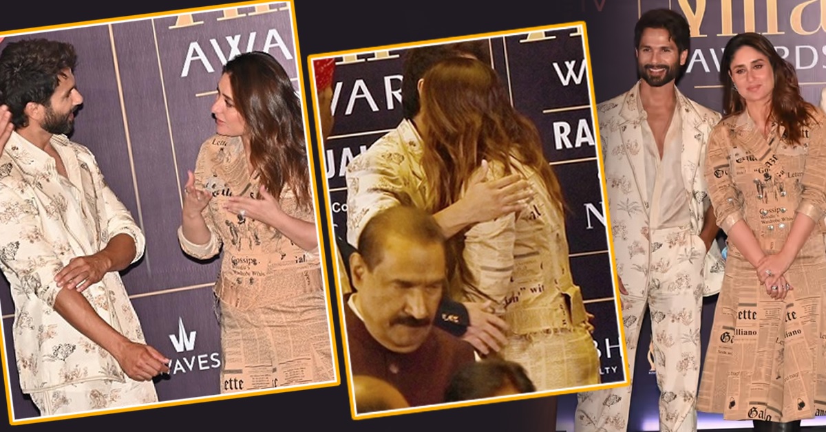 Kareena Kapoor Khan, Shahid Kapoor hug at an event